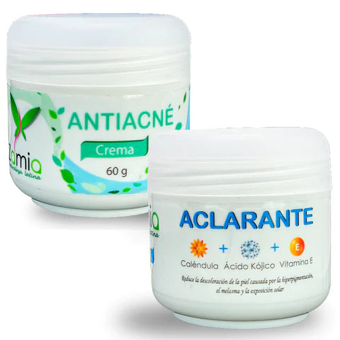 ¡Transforma tu Piel con la Combinación Perfecta! Duo Crema Antiacné y Aclarante Zamia